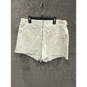 Free People Womens Skort 12 White We The Free Wrap Denim Frayed Hem OB1505112 thumbnail 5