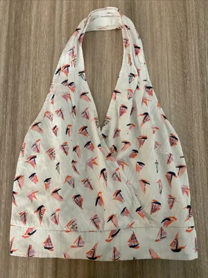 By Anthropologie Halter Neck Crop Top Women’s Size 6 thumbnail 1