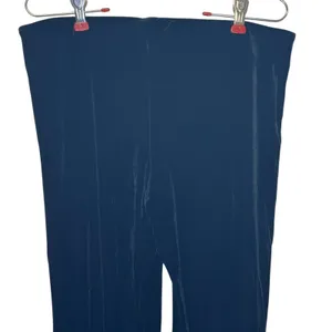 Free People Women's Pants Y2K Velour Flared Leg‎ Retro Glam Pull On Black Medium thumbnail 5