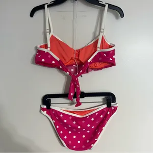 Women's Coco Rave Pink Polka Dot Bikini Set‎ Size Medium/Large Top Large Bottoms thumbnail 12