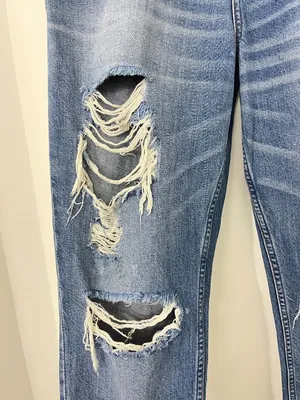 Abercrombie & Fitch Size 30 (10R) Annie High Rise Girlfriend Jeans thumbnail 7