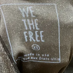 We the free black velvety crop top thumbnail 6