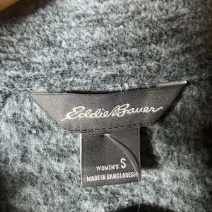 Eddie Bauer Womens Small Quarter Zip Pullover Long Sleeve Gray Athleisure‎ thumbnail 2