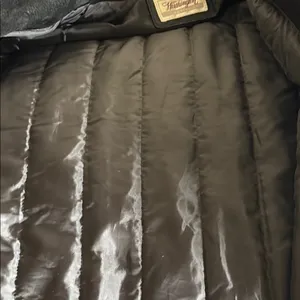Vintage Worthington Black Leather Long Coat Petite Large thumbnail 9