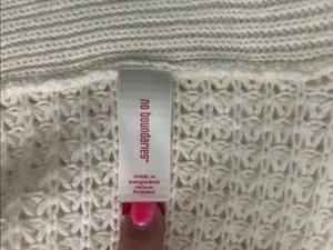 No Boundaries Cream Open-Front Knit Cardigan thumbnail 9