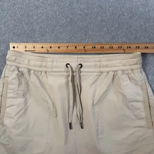 L.L.Bean Women's Small Regular Khaki Drawstring Elastic Waist Skirt Pockets thumbnail 5