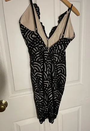 Revolve ✨Worn Once✨ Vicky Lace Mini Dress in Black thumbnail 8