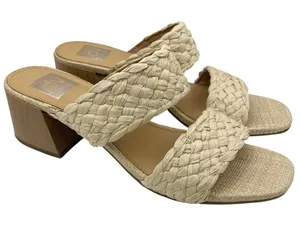 Dolce Vita Stacey braided block heel sandals women’s Size 8.5 thumbnail 1