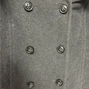 London Fog Charcoal Double-Breasted Peacoat thumbnail 2