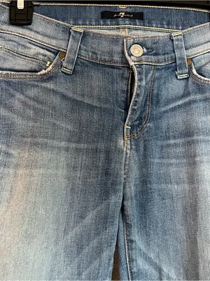 Y2K 7 for All Mankind Classic Mid Wash Women's Jeans Size 25 thumbnail 7