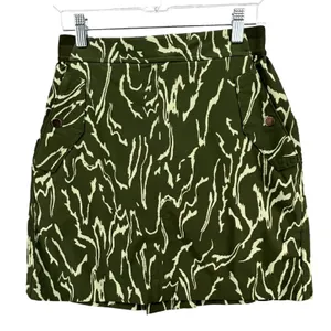 Athleta Vienna‎ Cargo Skirt Skort 2 Green Stretch Golf Sports Outdoors UPF 50+ thumbnail 1