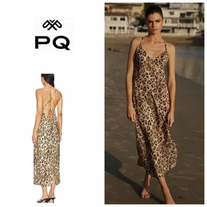 New. PQ leopard midi dress/coverup. XS/S. Retails 154 thumbnail 2
