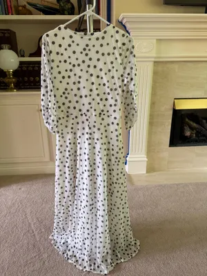 Harlow & Rose Polka Dot Faux Wrap Maxi Dress thumbnail 5