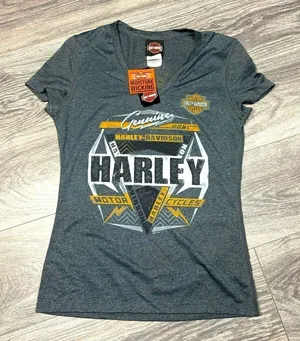 Harley Davidson moisture‎ Wicking V Neck women’s small 179 thumbnail 1