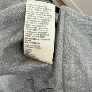 Free People Hannah Slouchy Gray Double-Breasted Oversized Coat Jacket Size S thumbnail 10