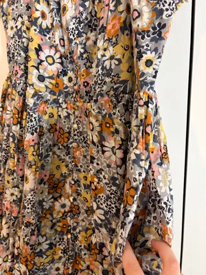 American Eagle Floral Button Front Mini Babydoll Dress thumbnail 3