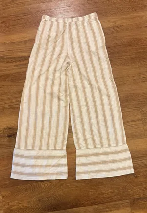 H&M Linen Blend Drawstring Pants thumbnail 5