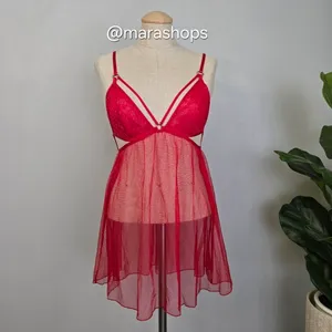 Victoria's Secret Red Snake Lace Babydoll thumbnail 3