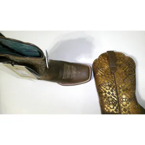 New nwt nib Boots Womens 7 Ariat Round Up Western Metallic Copper Blanket Emboss thumbnail 6
