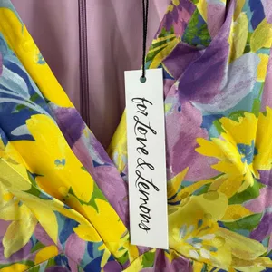 For Love and Lemons Cassia Dress Size 1X NWT Yellow Floral Ruched Midi Cocktail thumbnail 9