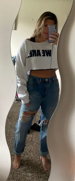 Penn State Cropped Sweatshirt Size M thumbnail 1