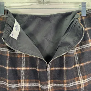 Hollister Women Black Plaid Stretch‎ Waist Ultra Hi-Rise Lined Skirt Size Medium thumbnail 9