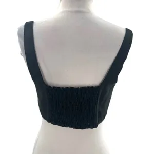 Reformation pepper linen crop top black sz‎ M thumbnail 6