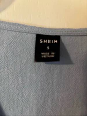 SHEIN Light Blue V-Neck Mini Dress thumbnail 2