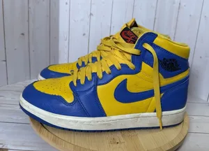 Nike Air Jordan Reverse Laney High Top Colorblock Sneakers Blue/Yellow Size 10.5 thumbnail 1