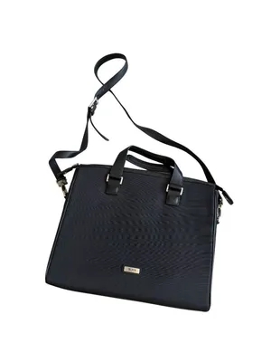 TUMI Black Laptop Computer Crossbody Travel Bag thumbnail 2