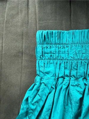 FP Movement by Free People Teal High-Waist Smocked Skort Shorts thumbnail 4
