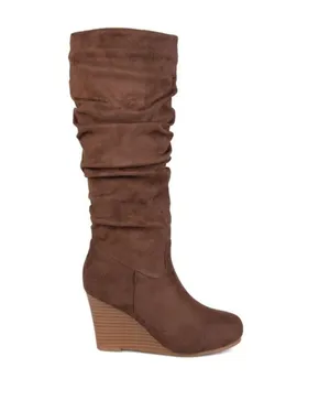 Journee Collection Size 8.5 Brown Haze Knee High Boots thumbnail 1