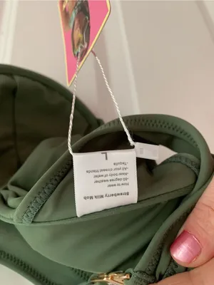 Strawberry Milk Mob Blkini Top Green Size L thumbnail 4