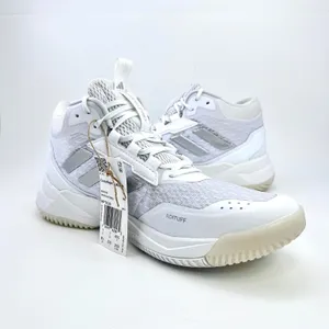 adidas Crazyflight 6 Mid Womens 8.5 Indoor Volleyball Shoes White Silver HP7030 thumbnail 8