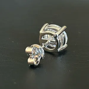 8mm D Color VVS1 Moissanite Stud Earrings Screw Real 925 Sterling Silver 4 Prong thumbnail 8