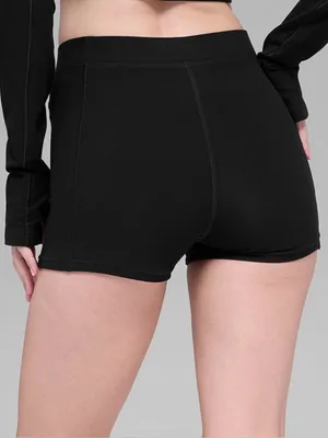 Alo Yoga NWT Alosoft Sincere Micro Shorts Black Size L thumbnail 2
