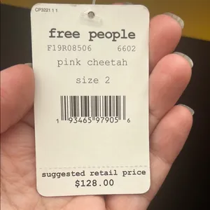 Free People Pink Leopard Print Sequin Mini Skirt thumbnail 8