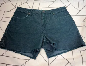 Carve Designs Corduroy Shorts Size 10 Green Frayed Hem Teal Casual thumbnail 1