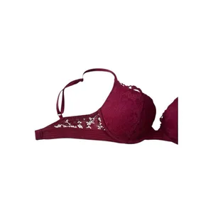 Victorias Secret Red Floral Lace Very Sexy Push-Up Bra Size 32C Underwire thumbnail 7