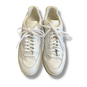 VEJA V-10 White Leather‎ Gray Suede Sneakers Women’s 10 Sustainable Low Top thumbnail 3