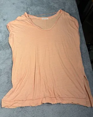 Free people we the free Lightweight Peach orange Tee large thumbnail 1