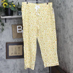 NWT State Of Day Printed Poplin Pajama Pants 100180264MS Cornsilk Yellow 2XL thumbnail 2