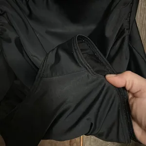 ADFOLF One Piece Black‎ Ruched swimsuit. Sz medium. thumbnail 6