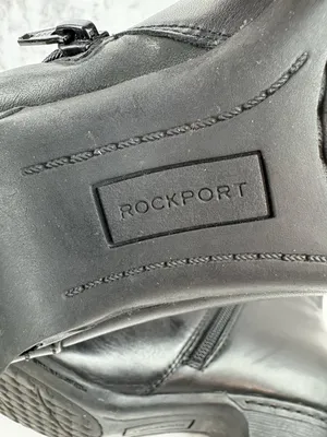 *Rockport by Cobb Hill Abbott Panel Ankle Boots Size 7.5 Black Leather Comfort thumbnail 12