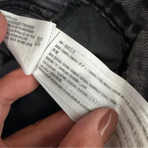 Abercrombie & Fitch The 90's Straight Ultra High Rise Washed Black Plus‎ 16/33 thumbnail 5