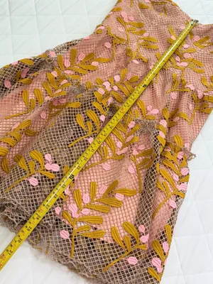 Eva Franco Anthropologie Pink Embroidered Floral Strapless Cocktail Dress 10 NWT thumbnail 7