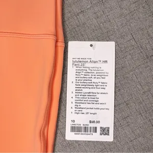 Lululemon Align High Rise Pants Leggings Sunny Coral 10 NWT thumbnail 10