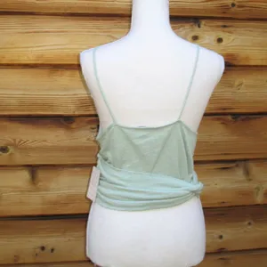 NWT Free People Light Green Wrap Tank Top thumbnail 6