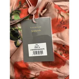 House Of CB Toira floral Satin Corset Mini dress Rose Print Valentine’s Day XS thumbnail 6