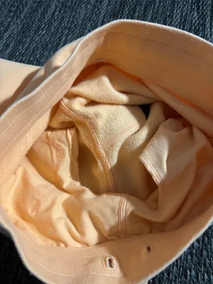 Lululemon Scuba High Rise Short 5” Light Cotton Terry Peach Bellini Size 4 thumbnail 4